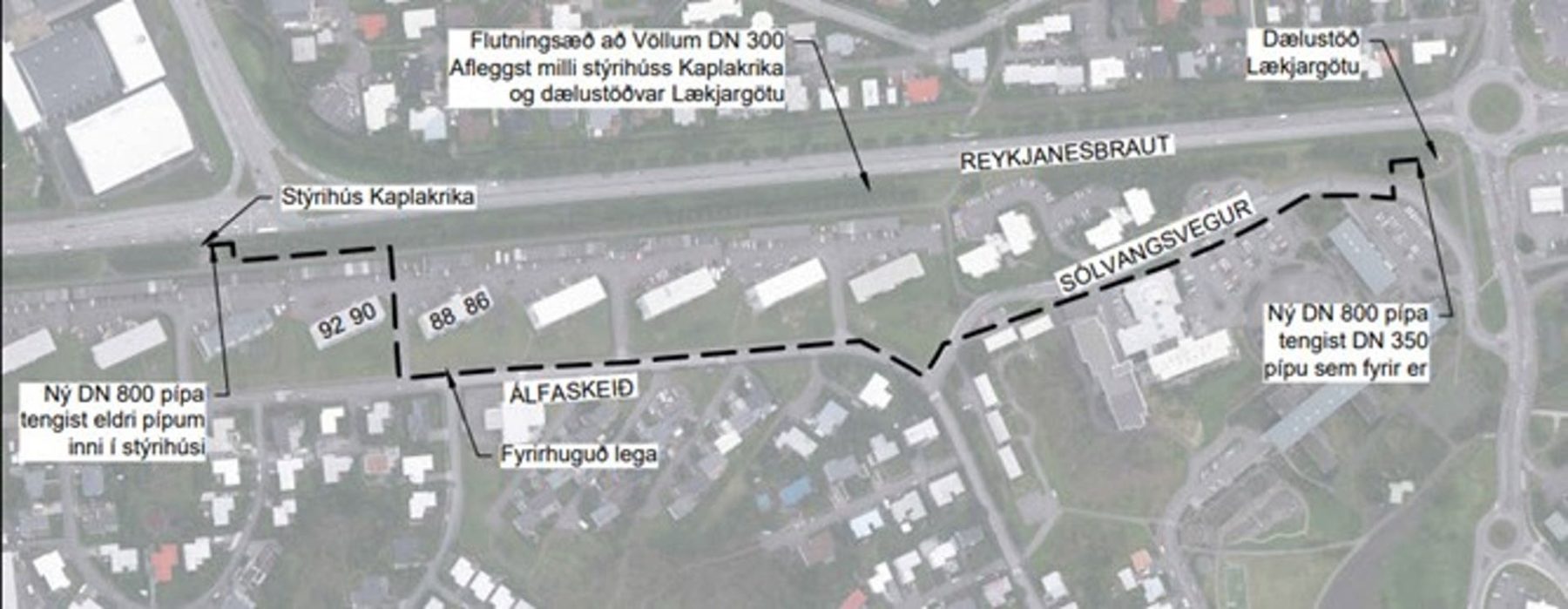 Framkvæmdasvæði Álfaskeið 2023